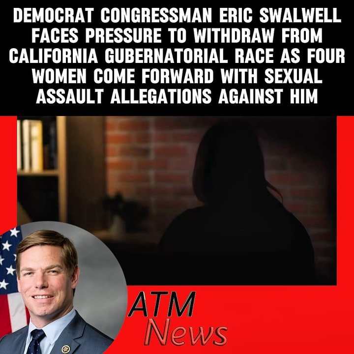 Democrat Congressman #EricSwalwell, who is currently running for Governor of #California, is under pressure to resign and pull out of the race after four women, including a former staffer, came forward with sexual misconduct allegations against him.—In an interview with @cnn, the former #staffer claimed that Swalwell raped her twice when she was too intoxicated to consent. The first incident, she said, occurred in 2019, and the second, which she said was more aggressive, allegedly occurred in a New York City hotel room in 2024. This prompted the #Manhattan DA to open an investigation into Swalwell.—Some of the three other women who are also accusing Swalwell of behaving inappropriately with them claimed that he sent them unsolicited nudes. One of them, a democratic activist, even alleged that he tried to kiss her at a bar without her consent.—Swalwell, however, is calling all those allegations false. He said none of that happened and believes these are surfacing now because he is the frontrunner in the California gubernatorial race.