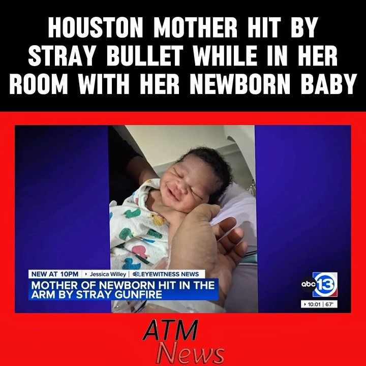 Crazy! Around 3 a.m. on Saturday, April 4, just days after leaving the #hospital following the birth of her baby girl, a 27-year-old #mother was hit by a bullet while in her room with her baby inside her West #Houston apartment.—At least 8 bullet holes were found on the apartment’s wall. Thankfully, the baby was not hit. Authorities opened an investigation into the incident.—🎥 @abc13houston