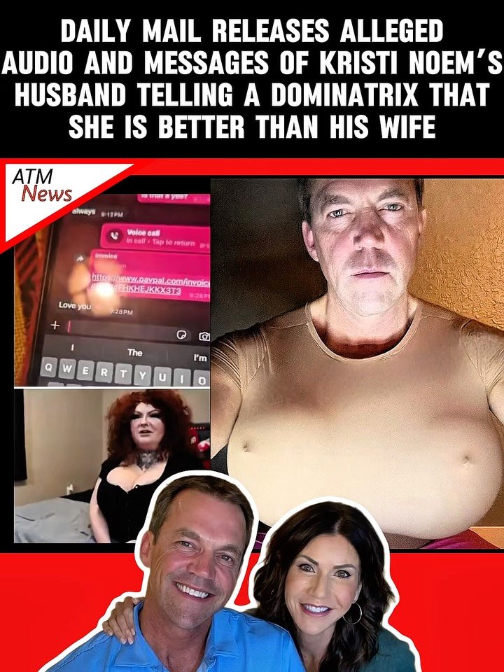 Oops! The @dailymail dropped additional files on #BryonNoem’s alleged double life, including audio and text conversations between him and #ShySotomayor, a #dominatrix with whom he allegedly had a relationship for over 9 years.—In the audio, he allegedly told Sotomayor that he wouldn't mind going out with her publicly, even though people might recognize him. He also allegedly said that Sotomayor was better than his wife, #KristiNoem, and that he would like to marry her.—The text messages show his alleged pseudonym, "Jason Jackson." There is also a list of all the money he allegedly sent her.