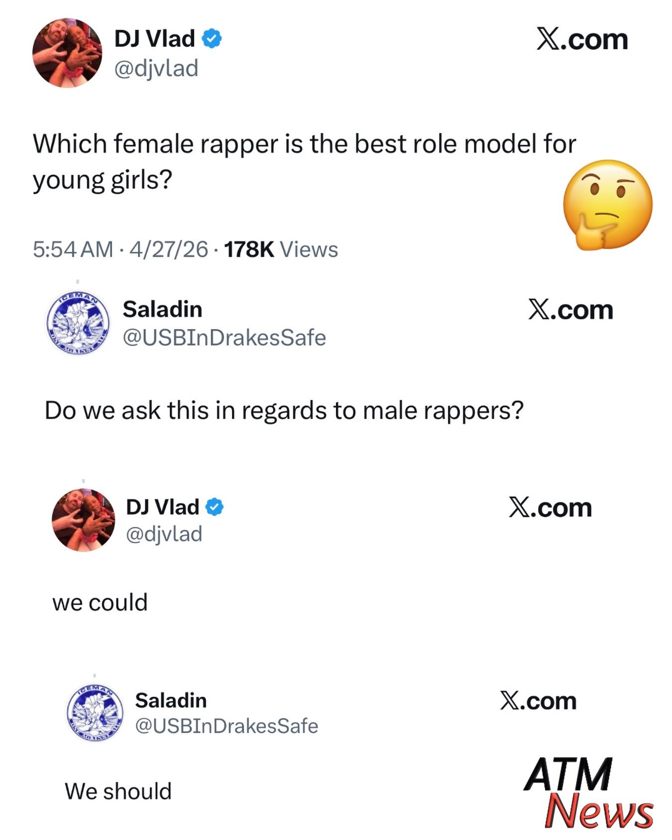 #DJVlad with a question regarding female #rappers. Which one is the best role model for young #girls?