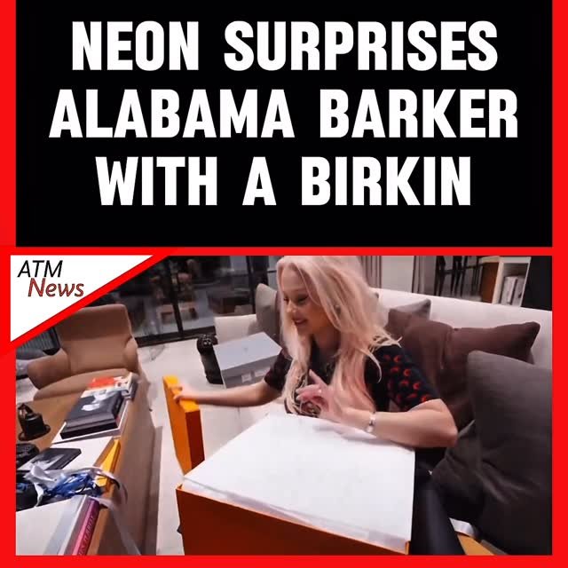 #AlabamaBarker was overjoyed as she received a #Birkin from streamer #N3on.