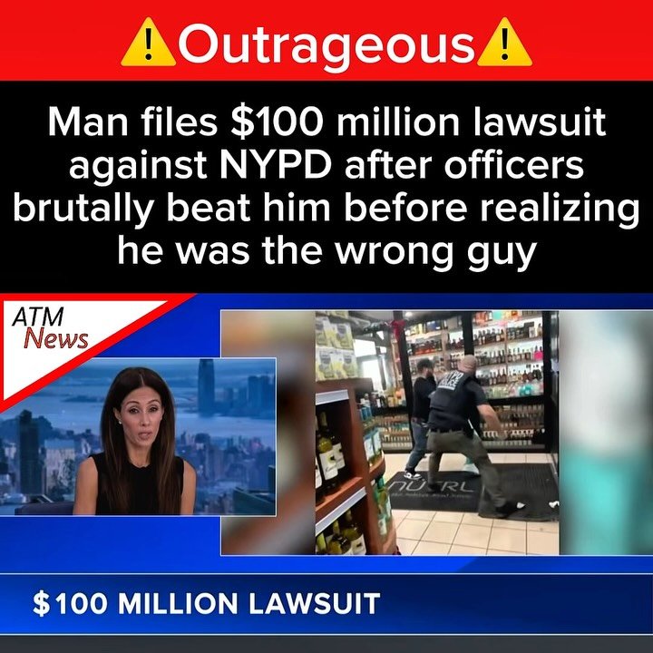 #TimothyBrown, a man from #Brooklyn, NY, who was savagely beaten by two #PoliceOfficers inside a #liquor store on April 14, is now suing #NYPD for $100 million. (If you ask me, it should be more than that.)—Brown was shopping when the two officers suddenly jumped on him, beat him, and dragged him through broken glass during a drug raid. The suspect they were looking for was allegedly wearing a white shirt and green shorts, just like Brown, but it was not Brown. They arrested Brown after the brutal beating, but he was later released after they realized he was not the suspect they were supposed to arrest.—Brown is now walking with a cane and is still trying to recover from the attack. The two officers have not been fired but have been reassigned to desk duties.