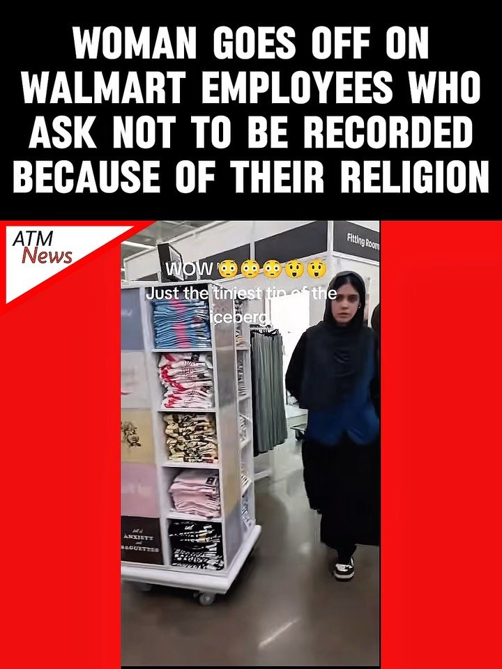 #Viral! A woman shopping at #Walmart went completely off after two #employees told her to stop filming them out of respect for their #religion.