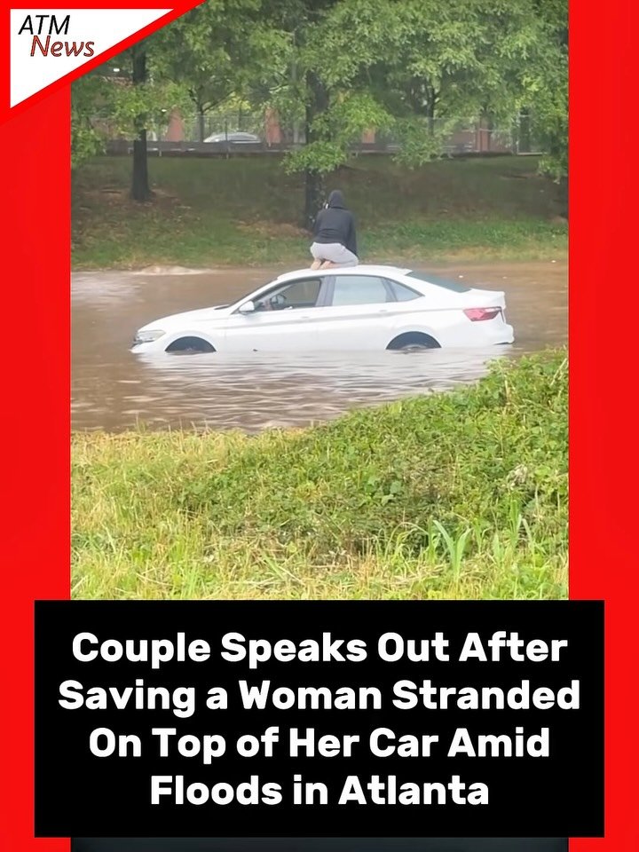 Aww🥲👏! An #Atlanta woman, Chyna Brathwaite, encouraged her husband, George Brathwaite, a U.S. Army veteran, to go save a woman who was stranded on top of her #car’s roof amid a flash flood on the Downtown Connector on Wednesday, May 20. Although Mr. George was a little worried about his #shoes, he went over and brought the lady to safety by carrying her on his back.