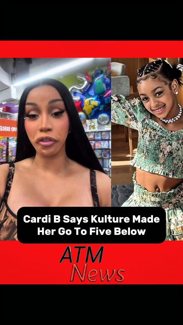 #CardiB’s daughter Kulture made her go to #FiveBelow for the first time.