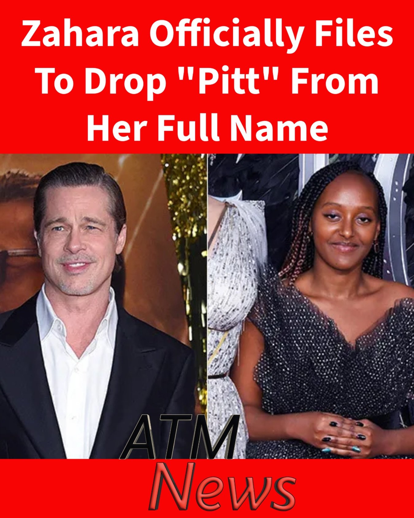 Following in some of her siblings’ footsteps, #ZaharaJoliePitt has now filed a court petition to remove "Pitt" from her name, even though she had already stopped using it publicly. Most recently, during her graduation from Spelman College, she was introduced as "Zahara Marley Jolie."