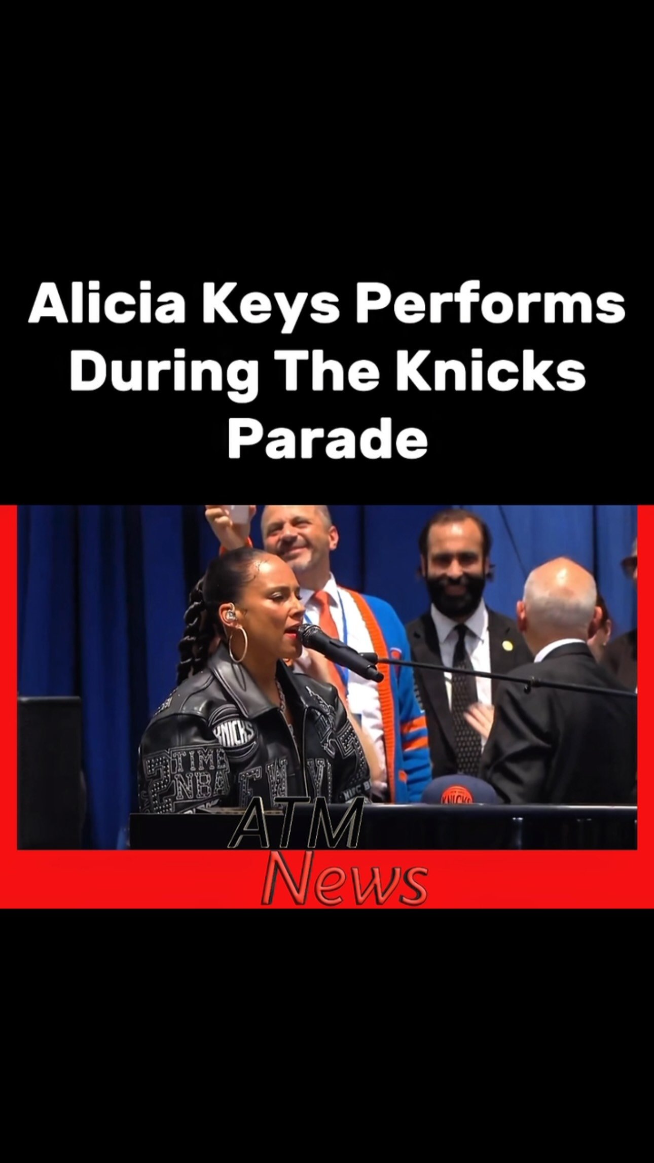 #AliciaKeys performed "Empire State of Mind" during the #Knicks championship parade on Thursday.