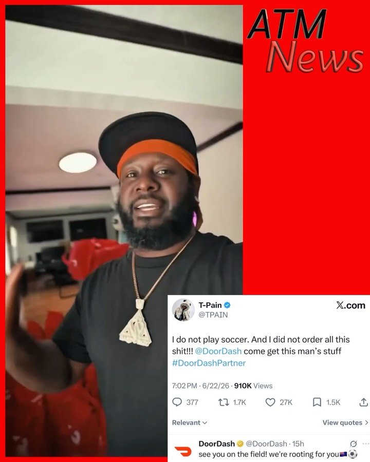 Okay! It turns out #DoorDash wasn't making a mistake by tagging #TPain in all of those posts 😀