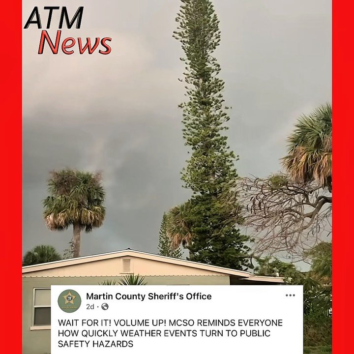 The Martin County Sheriff’s Office shared a shocking video of a #LightningStrike captured by a #JensenBeach resident to warn Floridians of natural safety hazards ahead of the storm season.