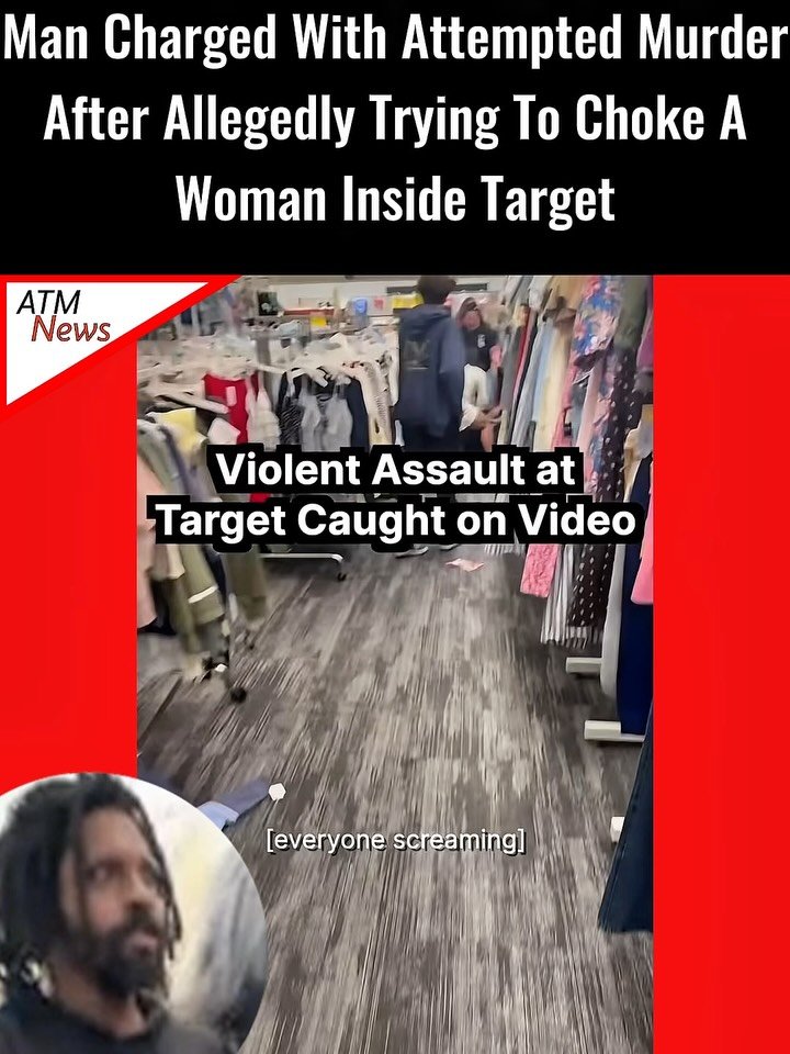 #RejeanTabor, 34, was filmed on June 17 allegedly attacking shoppers who tried to intervene when he allegedly attempted to choke a woman inside a #Target store in #SimiValley, California. The two did not know each other.—He has now been charged with attempted murder and also faces several misdemeanor counts, including battery and assault. According to Ventura County authorities, the Target incident occurred less than 24 hours after Tabor was released on mandatory supervision following completion of his sentence in two other #criminal cases.—Video @grantgarbe