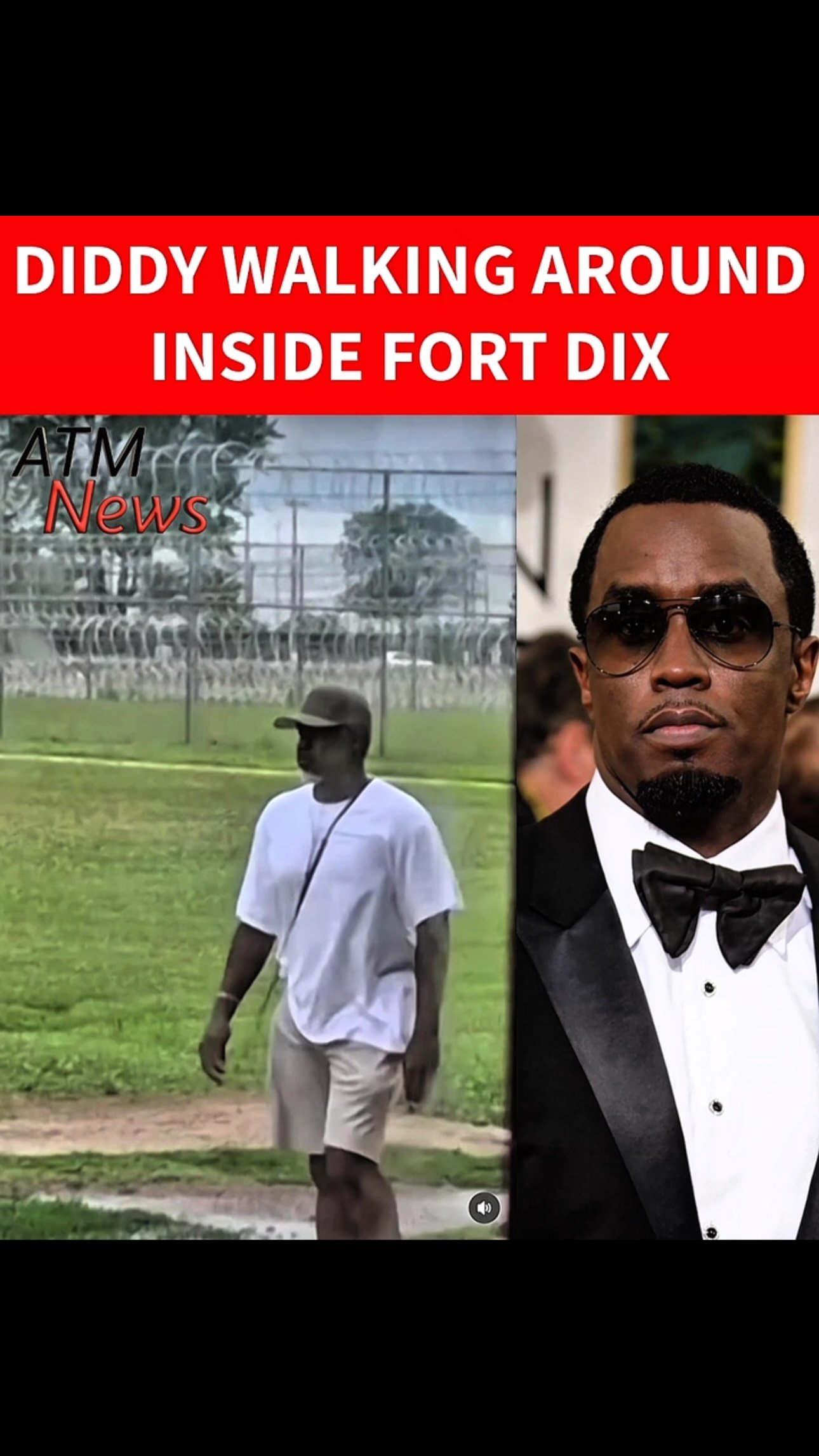 New video shows #Diddy having a little walk in #prison.—🎥 @tmztv