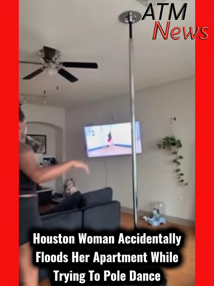 Wow 🫠! A woman named #AshaGilbert was practicing #PoleDancing at her #Houston apartment despite hearing the instructor say, "Don’t do this at home," when the pole accidentally hit her apartment’s sprinkler and flooded her apartment. Thankfully, she and her dog were safely evacuated.—The incident occurred on July 6. Fast forward to now, she recently told People Magazine that she is now getting back to a sense of normalcy after dealing with harsh online criticism.