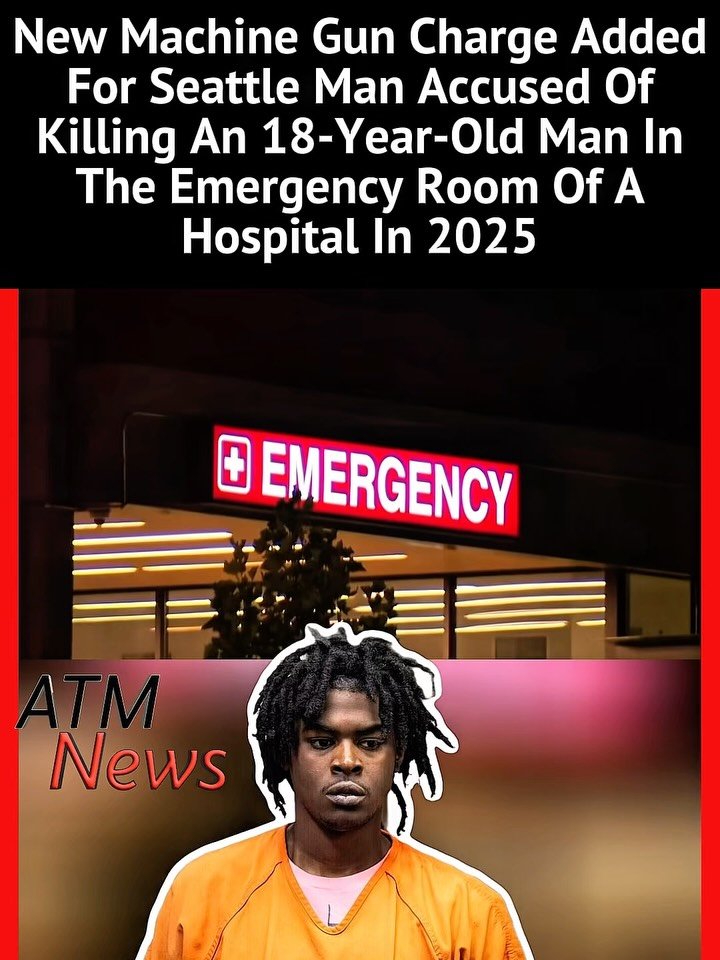 #MarticeRyan, 25, was arrested back in August 2025 and charged with murder and assault after he allegedly shot and killed 18-year-old Jaedyn Williams inside the emergency room waiting room of MultiCare Allenmore Hospital in Tacoma, #Washington.—Williams was at the hospital with his #girlfriend when Ryan allegedly approached them and accused Williams of staring at him. Williams’ girlfriend said Williams didn't even know him. He allegedly took his gun out, switched to fully automatic, and shot Williams dead.—Because the gun was in fully automatic mode when Ryan used it to shoot Williams, prosecutors on Thursday added a possession of a machine gun charge. He is set to go on #trial in November.