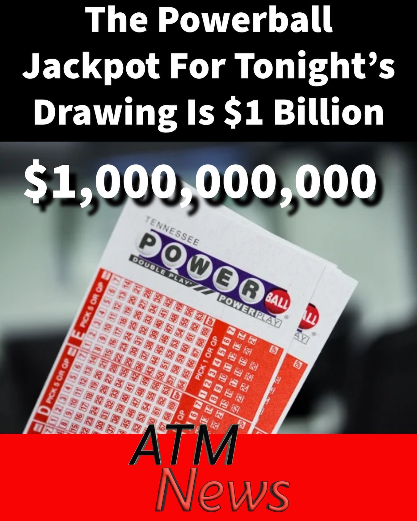 Are y'all feeling #lucky? The Powerball #jackpot has grown to $1 billion for Wednesday night’s drawing! People are already planning how they would spend it 😩!