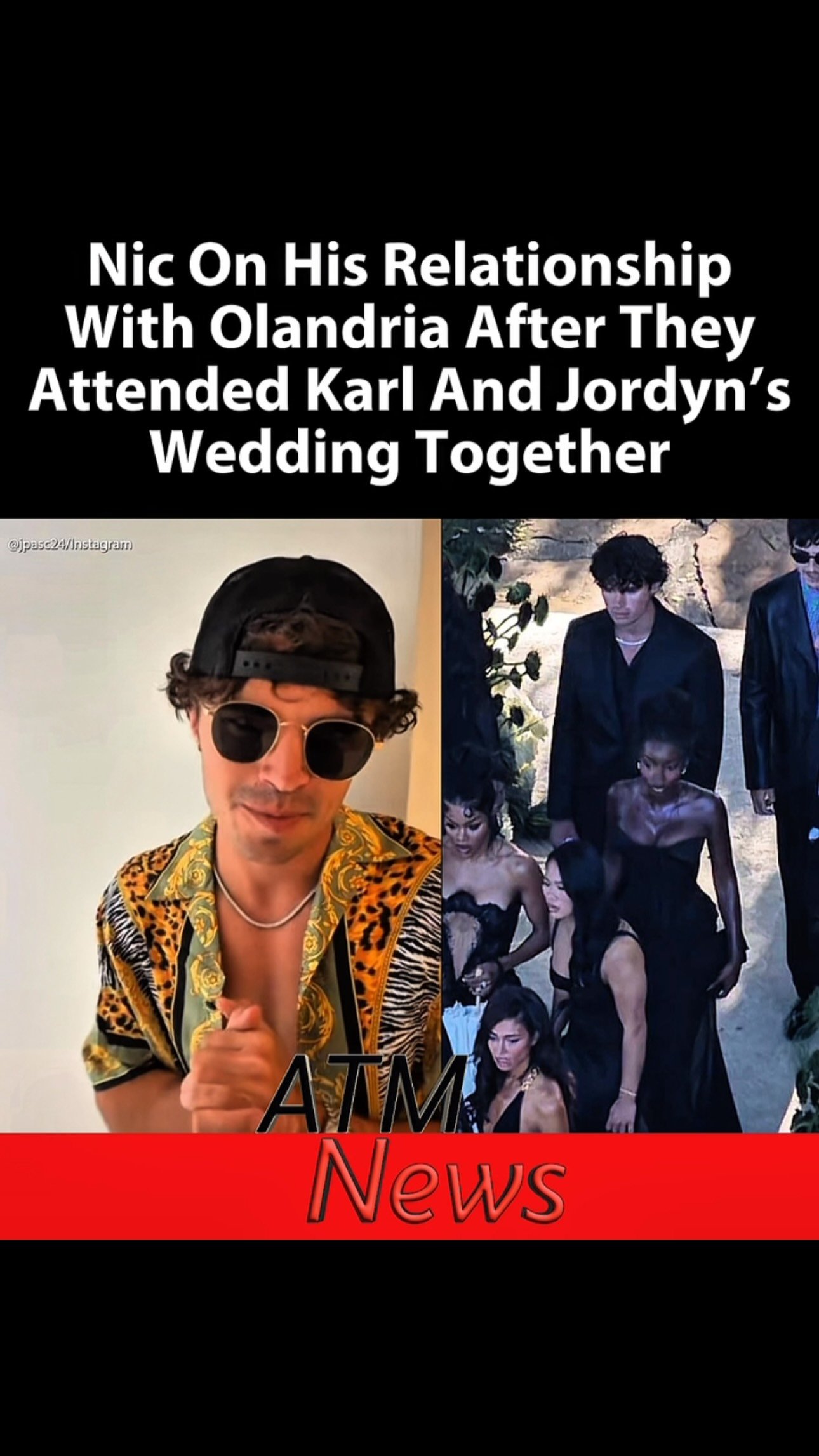 Nic Vansteenberghe declined to answer whether he and Olandria Carten are back together after they were seen side by side at #JordynWoods and #KarlAnthonyTowns’ wedding.—🎥 Credit: @jpasc24 at LIV Beach at Fontainebleau Las Vegas.