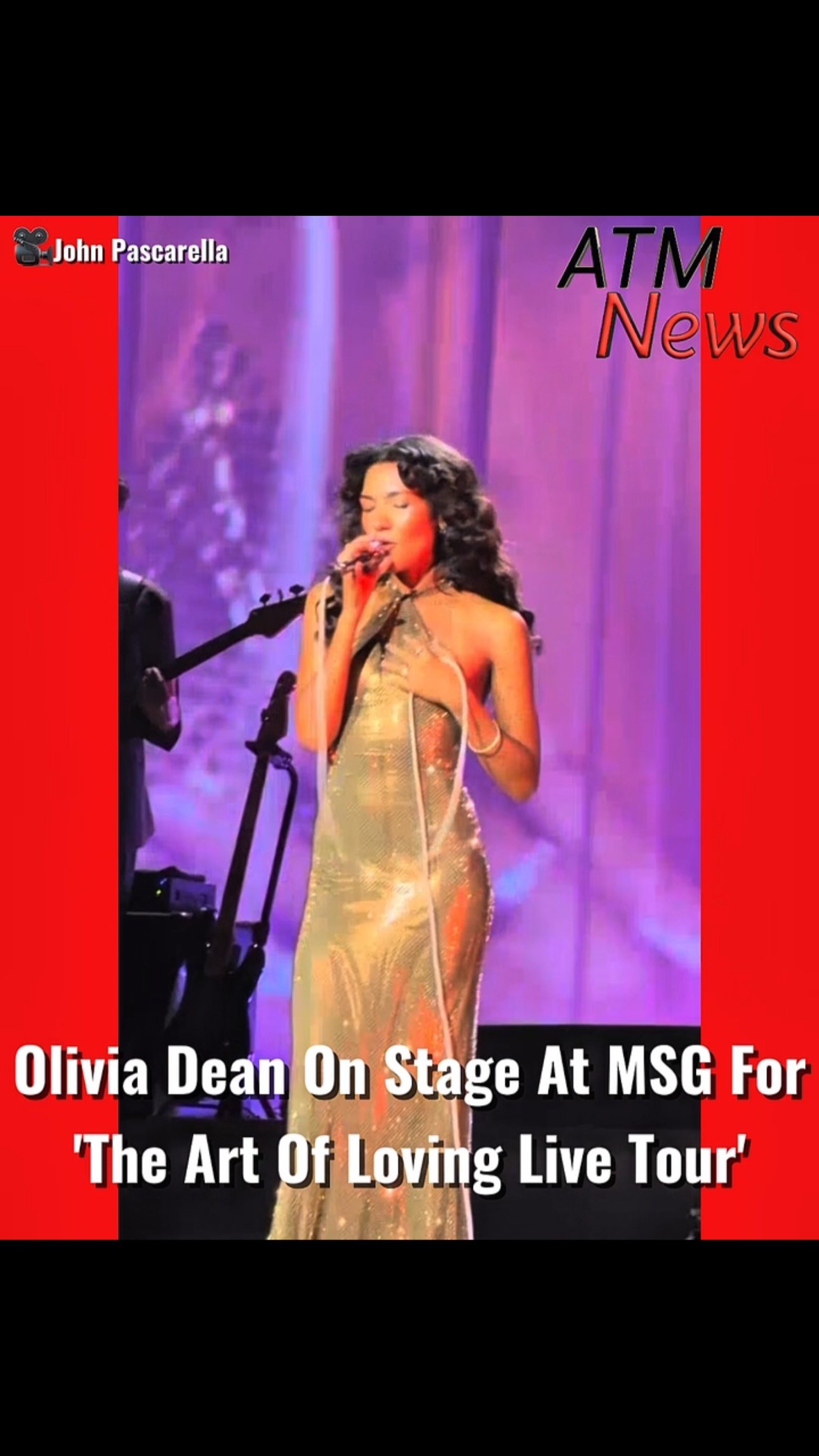 The beautiful #OliviaDean performing at the first of her four sold-out nights at #MadisonSquareGarden for her “The Art of Loving Live" tour over the weekend. 😍🎶—🎥 @jpasc24