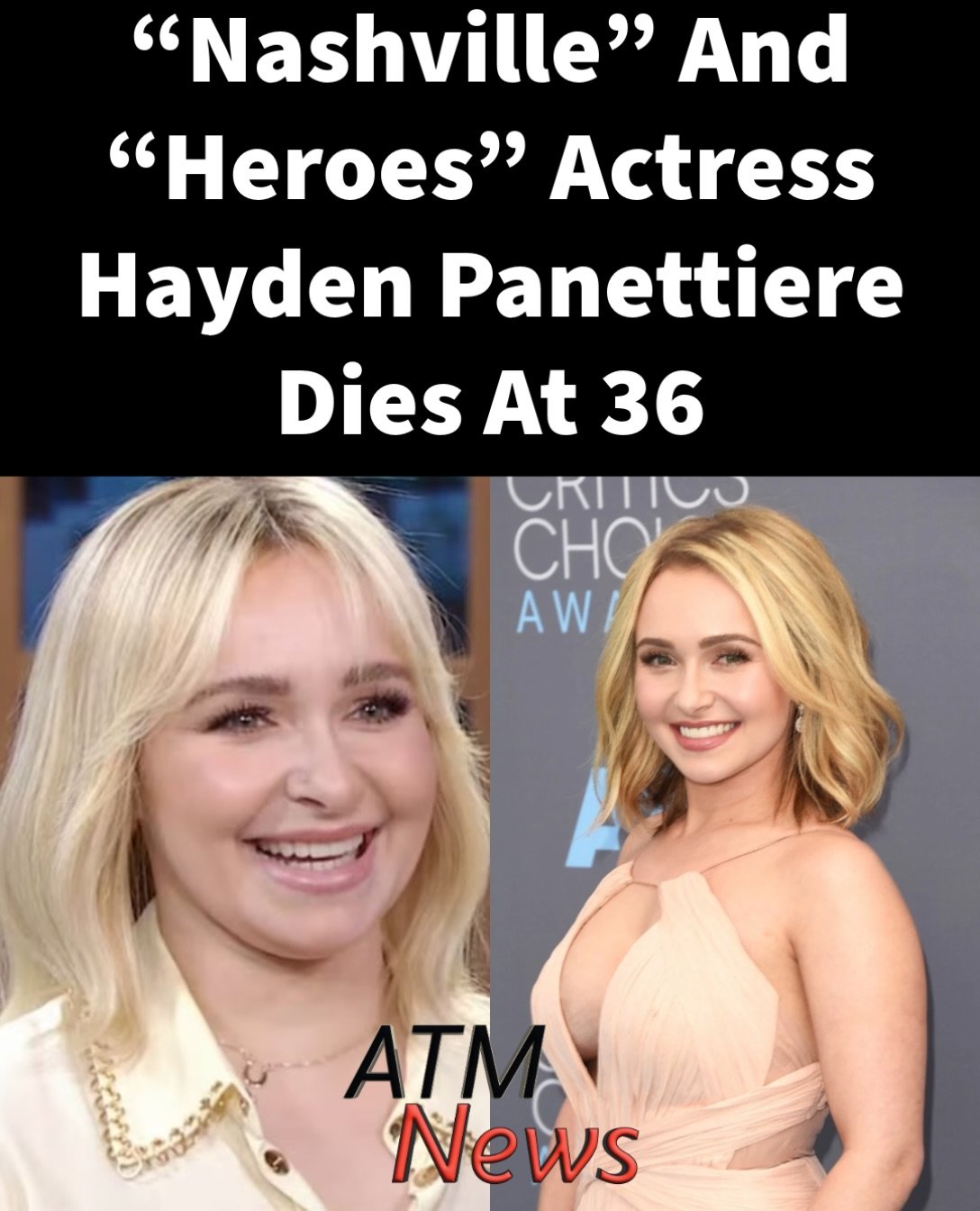 This is #sad! Actress #HaydenPanettiere, known for roles in series such as “Heroes” and “Nashville,” reportedly passed away on Sunday. The cause of her death is unknown at this time, but law enforcement has opened an investigation.—Hayden leaves behind a #daughter named Kaya Evdokia Klitschko, whom she shares with her ex-fiancé, former professional boxer Wladimir Klitschko.—May she #RIP 🙏