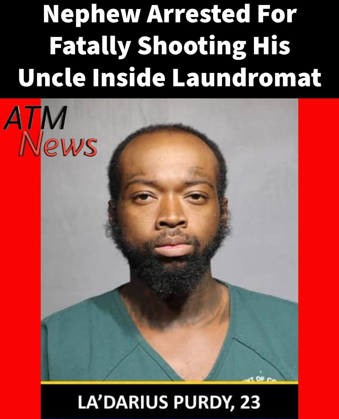 This is disturbing! The #Jacksonville Sheriff’s Office announced the arrest of 23-year-old La’ Darius Purdy, who is accused of killing his own #uncle inside a #laundromat. —The uncle, 61-year-old Roderick Crawford, was reportedly loading clothing inside a dryer when a "young Black masked man" shot him in the back of the head. After conducting an investigation and interviewing Purdy, investigators determined he was the shooter.—He now faces charges including murder and tampering with evidence.