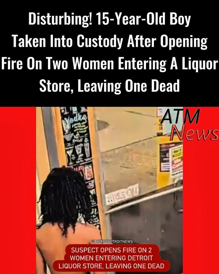 A #shocking video circulating online shows the moment a 15-year-old boy exiting a #Detroit liquor store turned his gun on two women entering that same store and opened fire. Unfortunately, he fatally struck a 57-year-old woman named Faith Williams and left Williams’ #niece critically injured.—The incident occurred around 11:15 p.m. on Friday, and reports say the teen didn't know the women. It appears to be totally random.—The #teen then left the scene as if nothing had happened but was later taken into custody. According to @metrodetroitnews, he recently lost his mother and hasn't been acting right ever since.
