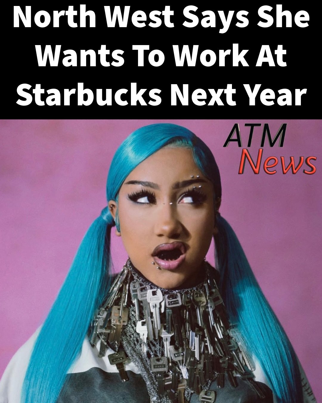 Okayyy! It looks like #NorthWest is ready to try regular teenager things! —In her new interview with DAZED, she revealed that she wants to work at #Starbucks next year. Whether that will happen remains to be seen, but one thing's for sure: seeing Norrthie at the drive-thru would make many customers happy.—📸 @gus_van_sant via @dazed