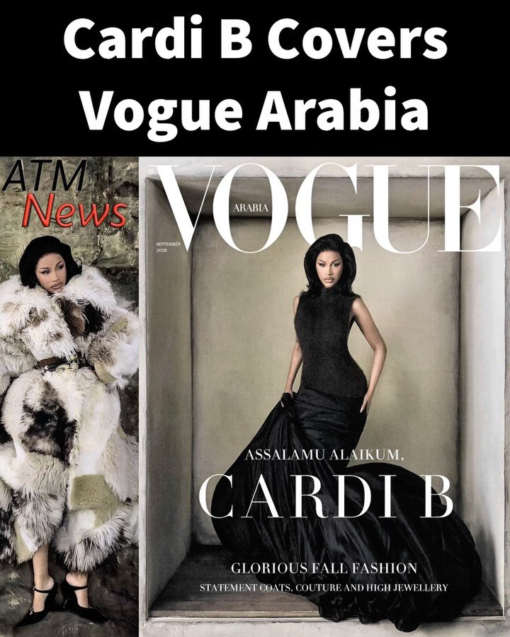 #CardiB covers the September 2026 issue of #VogueArabia and reveals she is currently working on her third studio album.—📸 Szilveszter Makó via @voguearabia