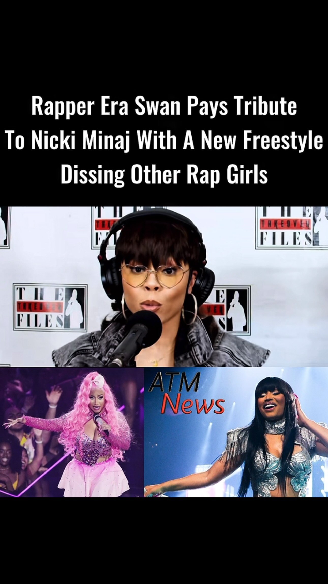 Rapper Era Swan goes viral after delivering a new freestyle honoring Nicki Minaj while shading other female rappers.—🎥 @thetakeoverfiles