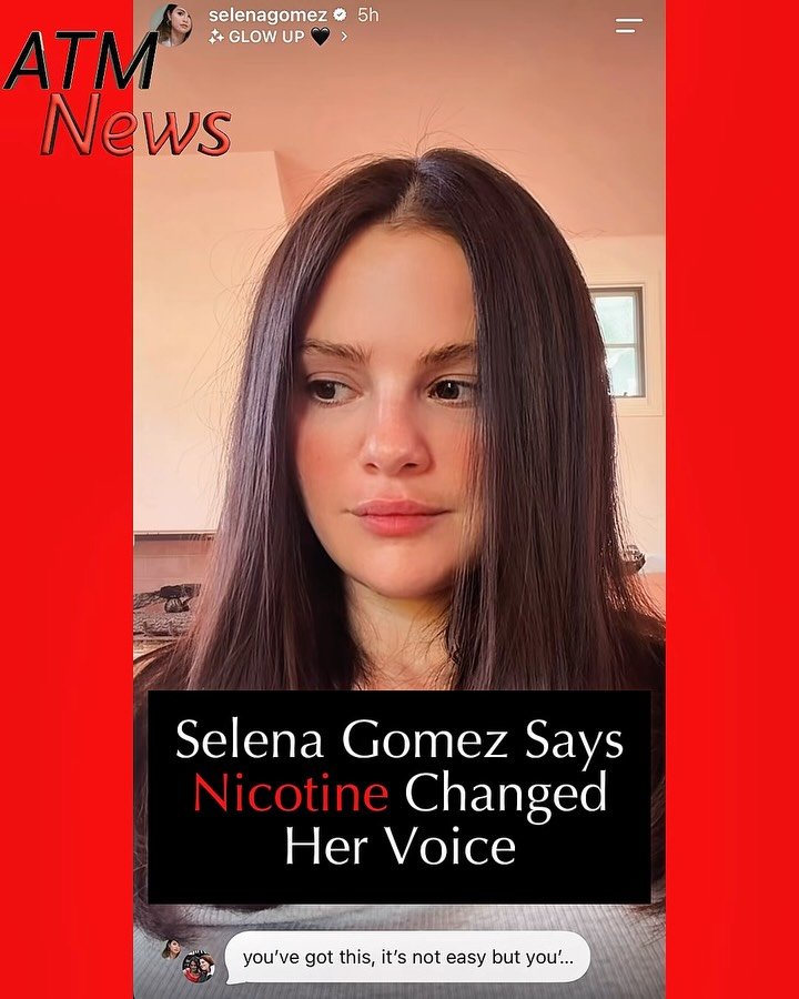 Selena Gomez took to Instagram Stories on Sunday, October 18, to discuss her struggle with nicotine addiction, saying frequent vaping changed her voice.The singer and actress acknowledged how difficult quitting has been and encouraged others facing similar struggles.“Nicotine is so hard to quit,” Gomez said, warning anyone considering vaping that “it’s just not worth it.”