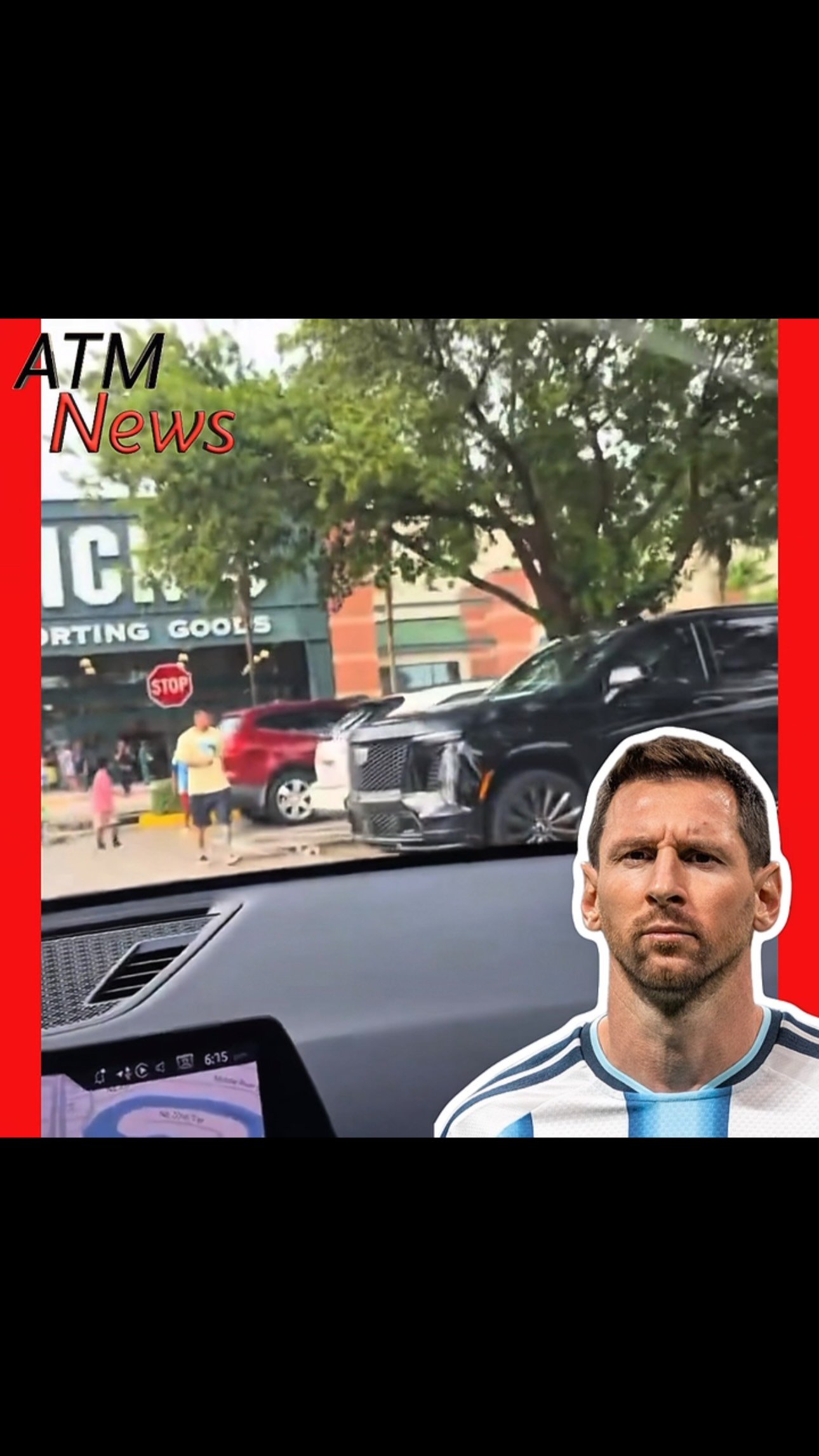 Fan got excited seeing #Messi leave a Dick’s Sporting Goods store in #Miami.