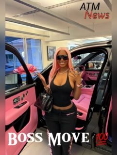Okay #BossLady! #RavenTracy shows off the new #RollsRoyce she bought for herself.