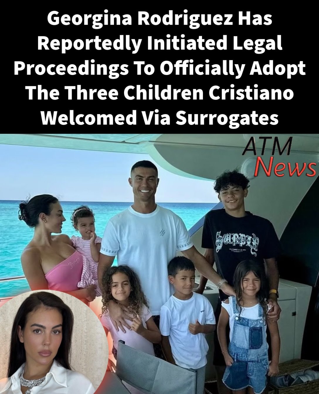 Just one week after their #wedding, the Portuguese press reports that #GeorginaRodriguez has officially begun the legal proceedings to adopt #CristianoRonaldo’s three oldest children, whom he welcomed via surrogates before starting a family with her. Since they met in 2016, Rodriguez has reportedly been a mother figure in all of his children’s lives, and now they are ready to make it official.