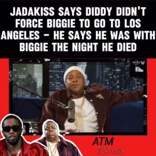 Rapper #Jadakiss is slamming claims that #Diddy made #Biggie go to #LosAngeles against his will, leading to him being shot dead.
—
According to Jada, who explained on the @joeandjada podcast that he was with Biggie the night he was shot, Biggie wanted to be in L.A. and was the happiest he had ever seen him.