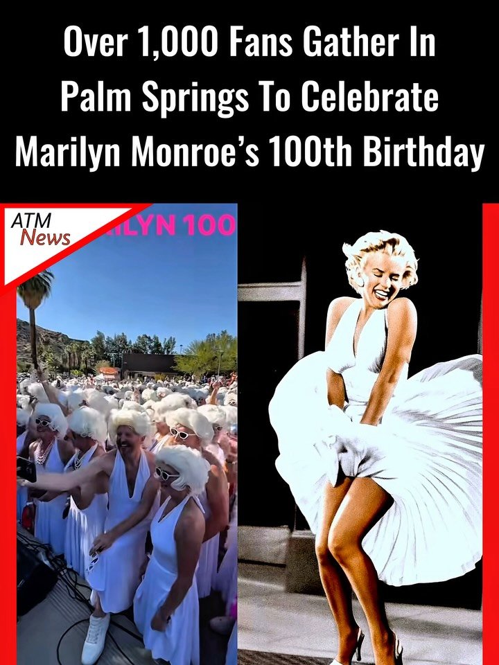 #MarilynMonroe, born on June 1, 1926, would have turned 100 years old today. To celebrate the occasion, over 1,000 fans gathered in #PalmSprings over the weekend, dressed up in her iconic white dress, successfully breaking the Guinness World Record for the largest gathering of look-alikes.