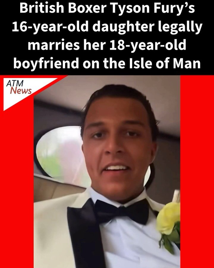 Congratulations to #TysonFury’s daughter #VenezuelaFury and her husband #NoahPrice, who tied the knot on the Isle of Man on Saturday.—Because Venezuela is 16, she had to get her parents’ consent to make it official. She and her husband looked beautiful and happy, and it seemed like their loved ones enjoyed the celebration as well. We wish them all the best.