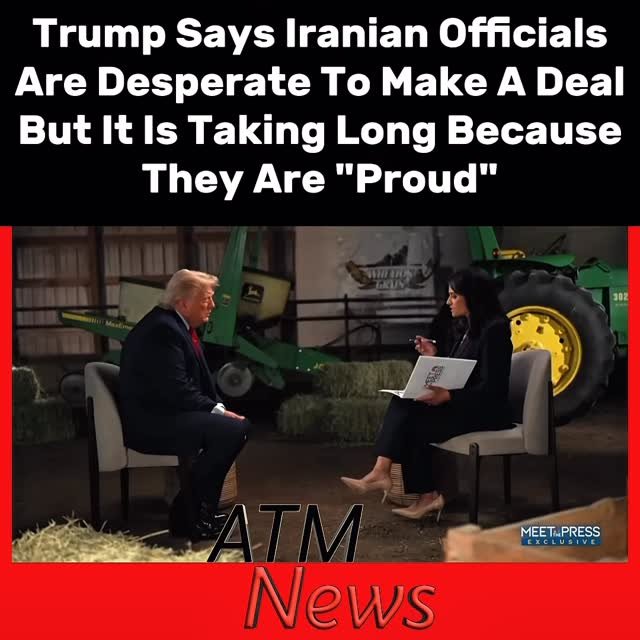 President Trump said on Meet the Press that Iranian officials have delayed the deal to end the #war because they are proud and cannot believe they have been put in such a position.—🎥 @meetthepress