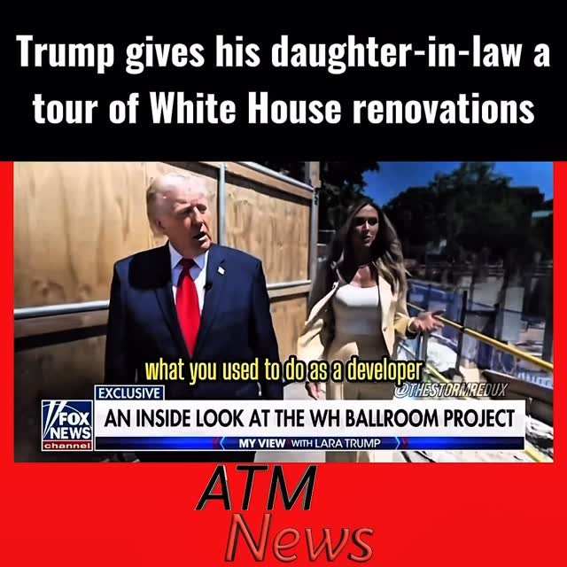 #Trump showed Lara the changes he has made in the #WhiteHouse.