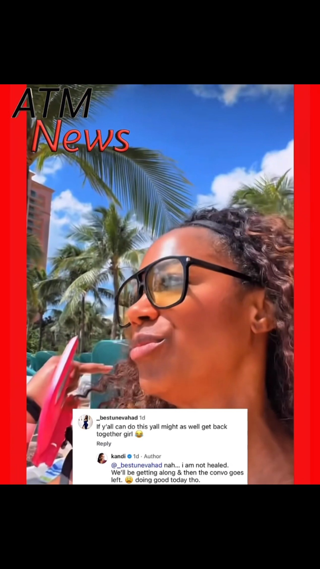 #KandiBurruss was surprised to see her ex-husband, Todd Tucker, read a #prayer book during their co-parenting trip 😀.