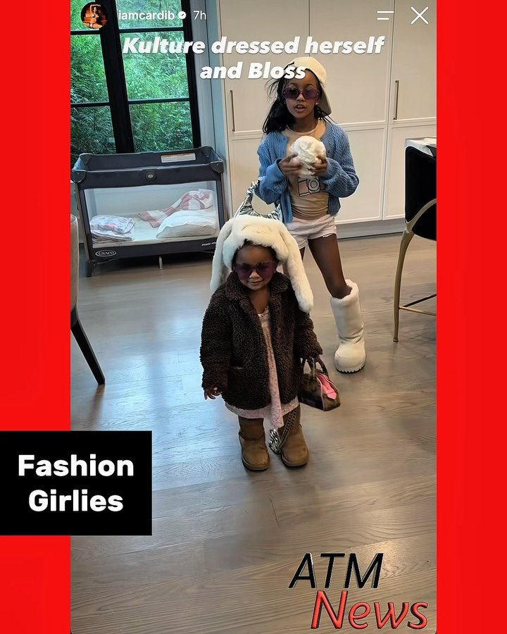Cardi B’s girlies, Kulture and Blossom, are already preparing to get in their fashion bag 💅😮‍💨😎💕