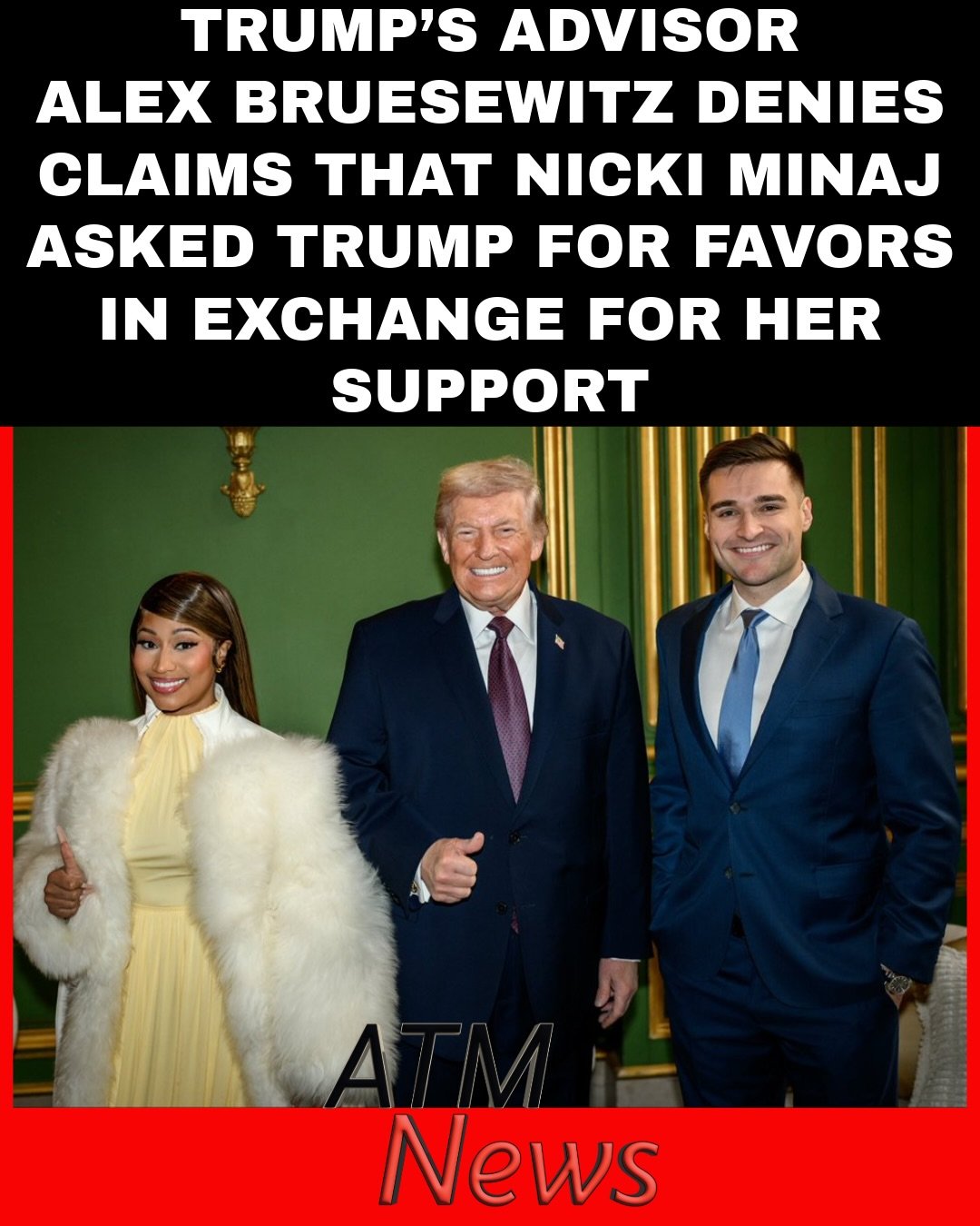 #AlexBruesewitz, the senior presidential advisor who linked Trump and #NickiMinaj, took to X to speak out against those saying that Nicki asked Trump for favors, including pardons, in exchange for her public support.
