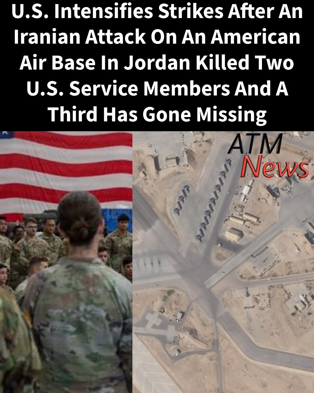 The United States has now completed its eighth consecutive night of retaliatory airstrikes against Iran. The latest U.S. strikes come after an Iranian missile and drone attack on an American Air Base in Jordan killed two service members, and a third has gone missing.—#Military #IranWar