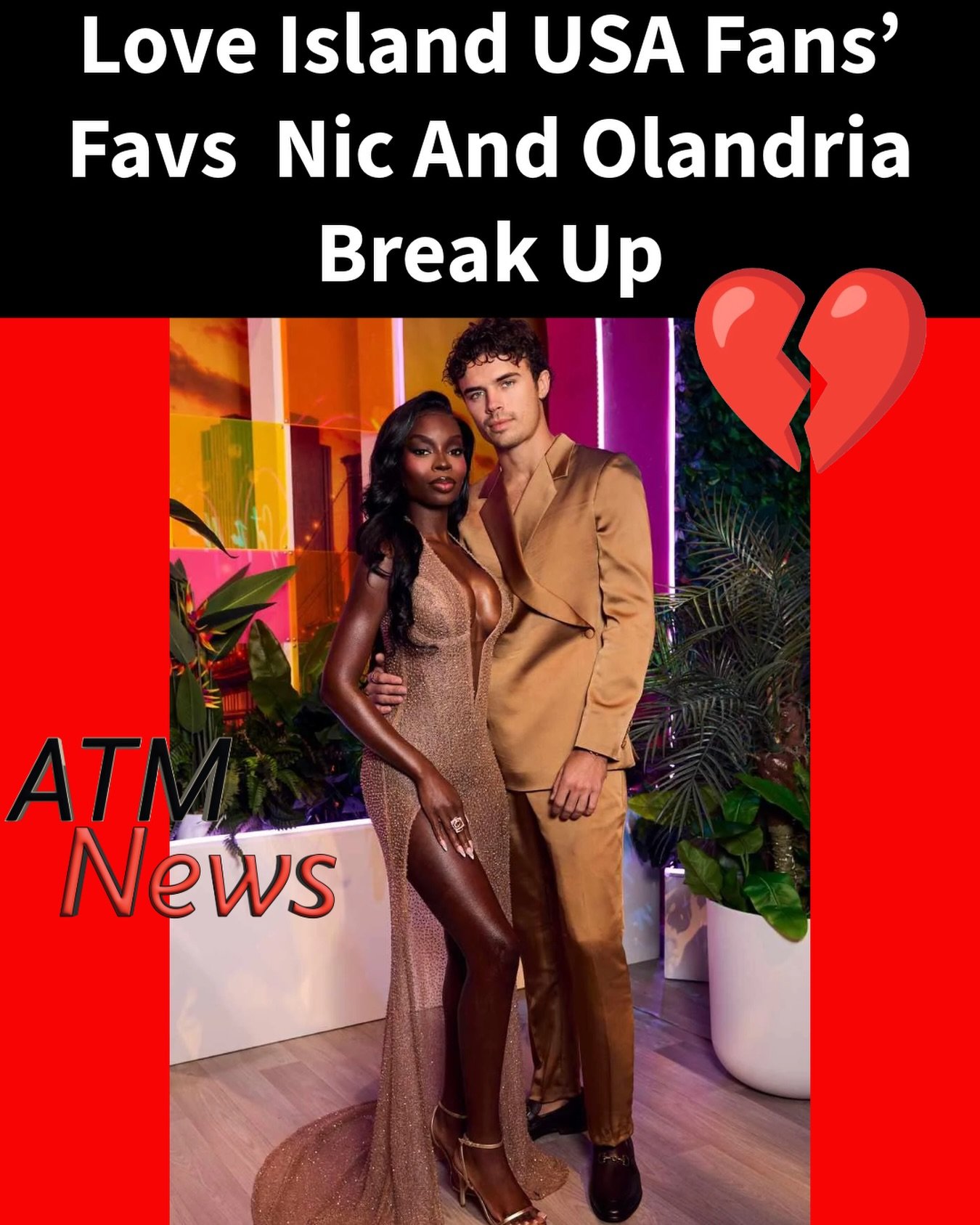 Oh no!!! The #fans loved them together, but unfortunately, according to @people, Love Island USA Season 7’s couple #OlandriaCarthen and #NicVansteenberghe have decided to go their seperate ways and remain friends.—A source who spoke to the outlet claimed that distance and busy schedules made it hard to keep the flame alive.