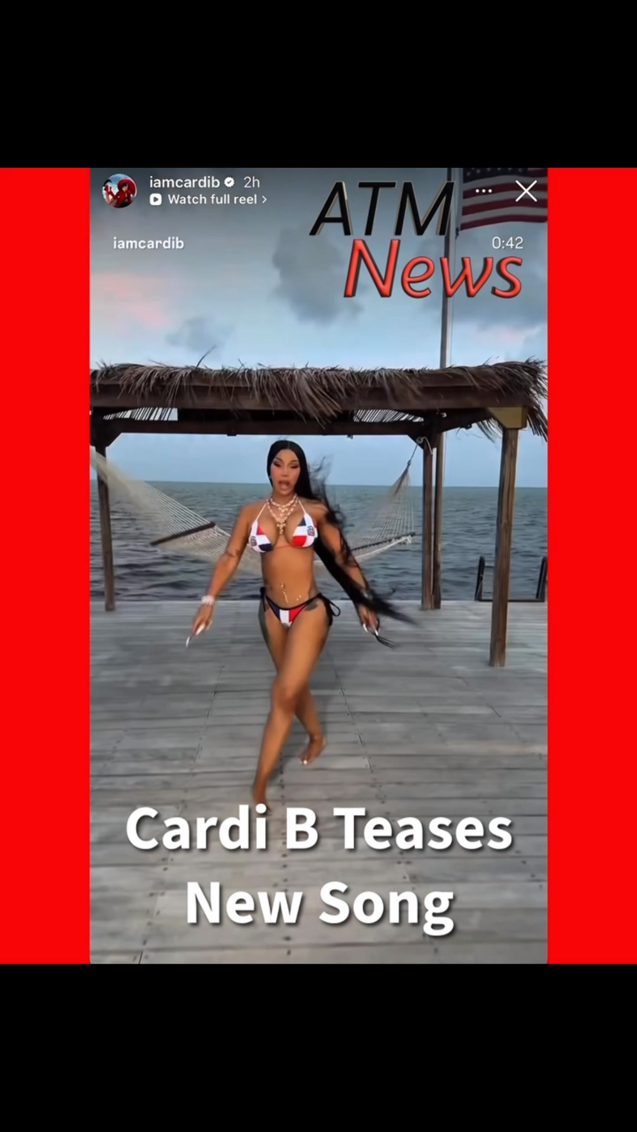 #Cardi took to the gram to tease a new #song.