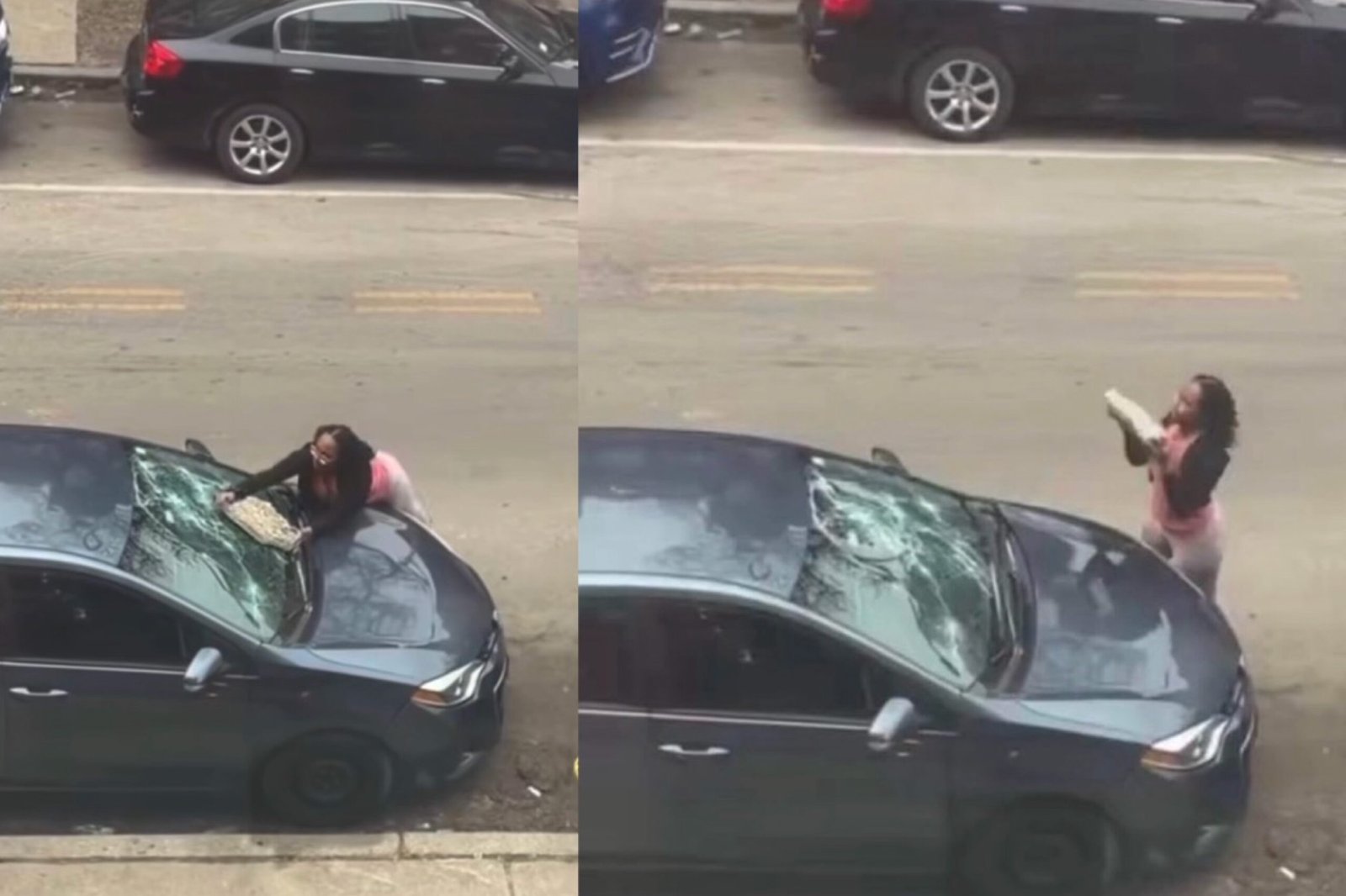 Viral: Woman Seen Breaking a Man’s Car in Chicago