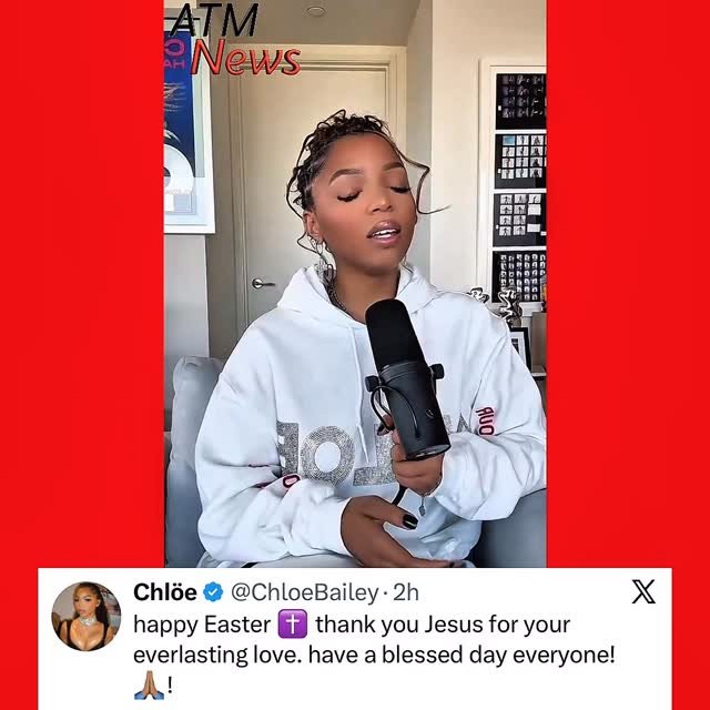 #ChoeBailey blessing us with her beautiful voice on this #EasterSunday.