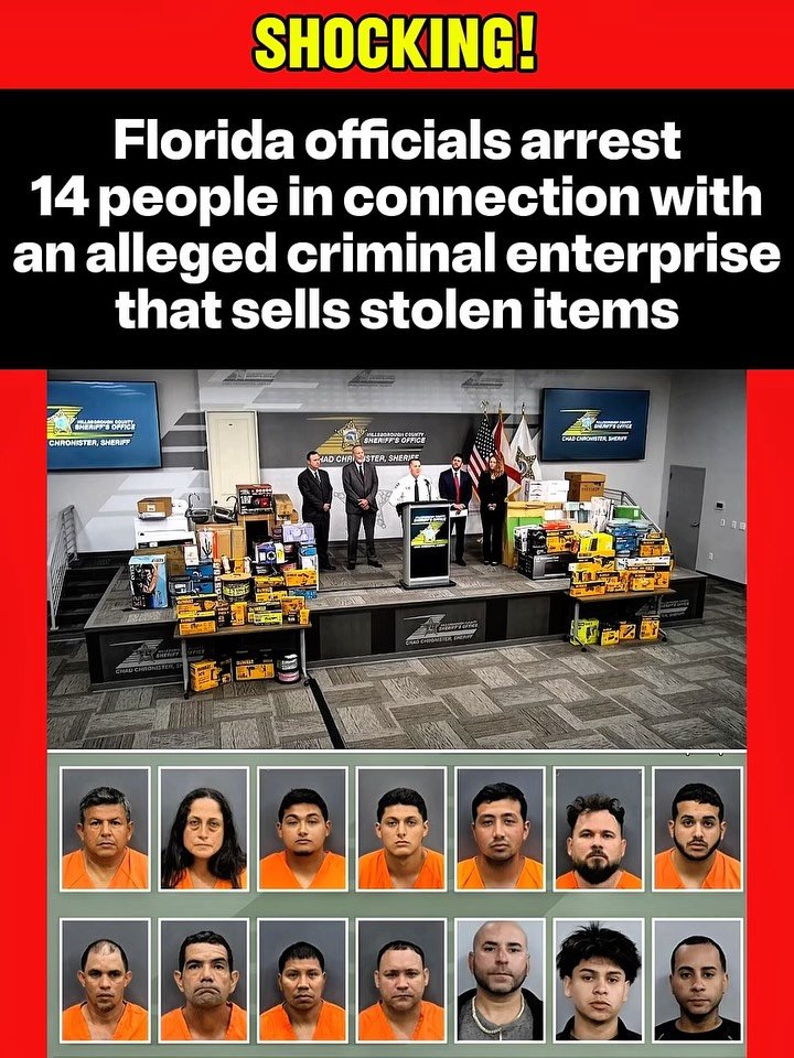 This can’t be real 😩😂! Authorities in Hillsborough County, #Florida, announced earlier today that they have arrested 14 individuals so far for their participation in an elaborate business built on stolen items from mostly home improvement stores such as #HomeDepot and #Lowes.—According to the Sheriff, this year alone, the business made at least $7 million in sales of stolen goods.