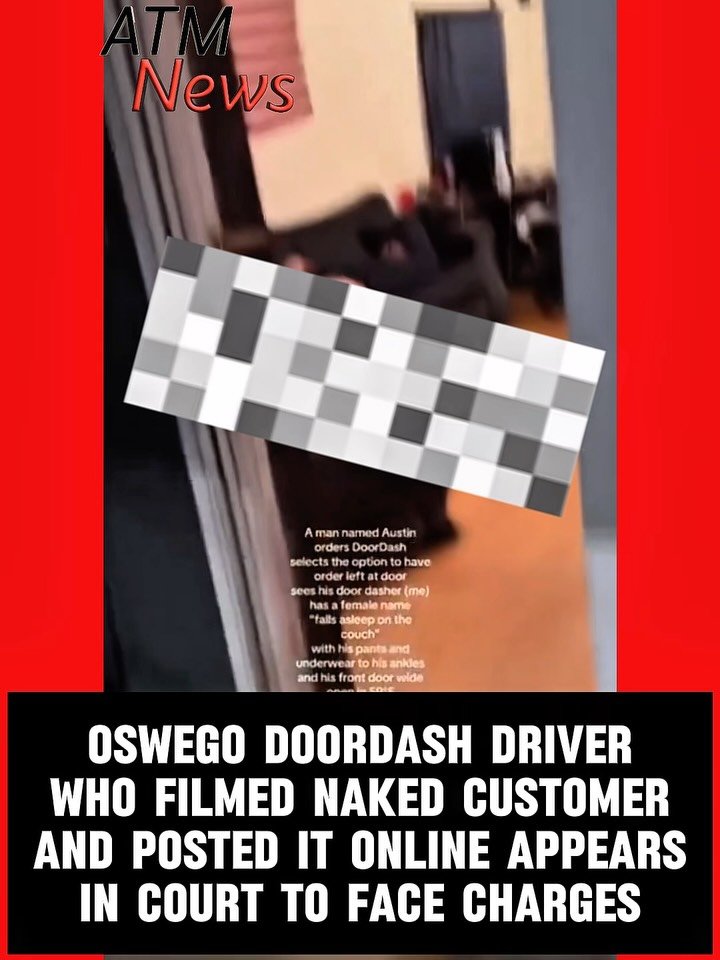 Former #DoorDash delivery driver, #OliviaHenderson, who was arrested back in November for filming and posting her naked #customer after he passed out on a couch inside his home in #Oswego, NY, appeared in court on Friday, May 1, 2026, to face the charges filed against her. —She was charged with one count of second-degree unlawful surveillance and one count of first-degree dissemination of an unlawful surveillance image. She pleaded not guilty to both charges. Her next court appearance is set for June.