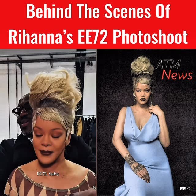 #Rihanna shared behind-the-scenes footage of her recent EE72 #photoshoot.