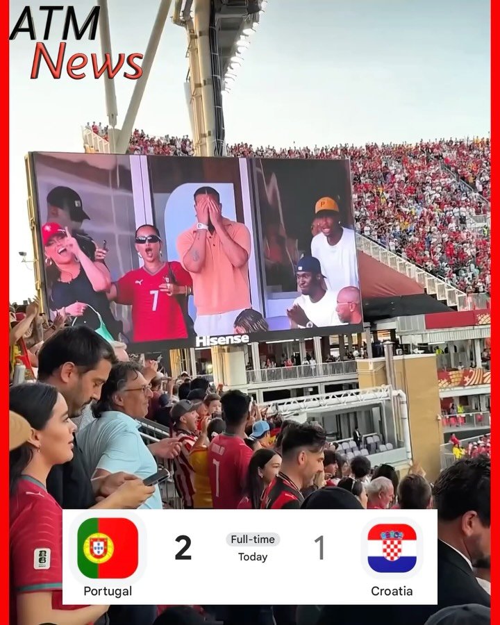 #Drake was spotted at the #Portugal vs #Croatia World Cup #game earlier today.
