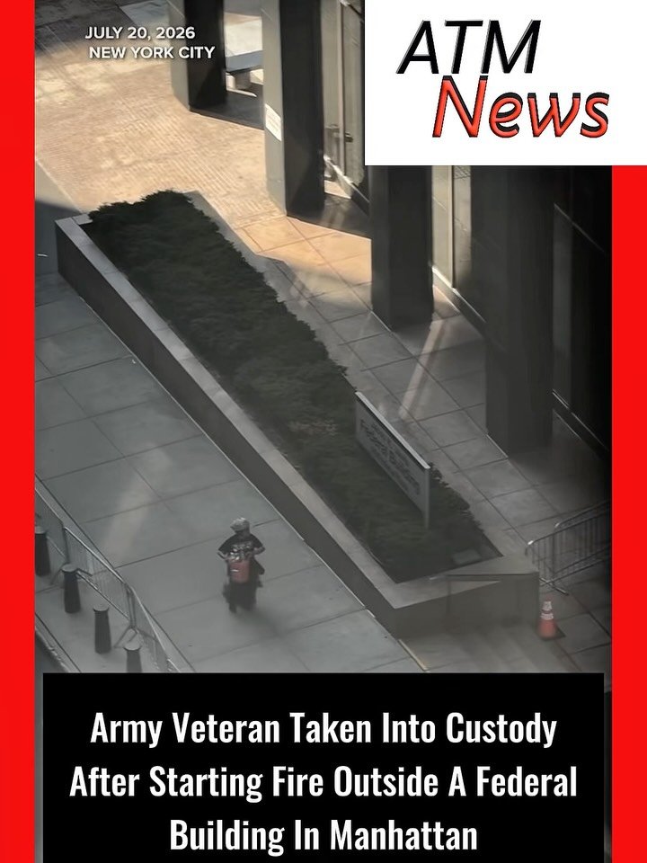 #AndrewArrabaca, 43, who served in the #military for 4 years from 2001 to 2005, was arrested on Monday after he allegedly set fire outside a federal building at 26 Federal Plaza in #Manhattan on Monday, July 20, 2026.—Federal authorities believe that Arrabaca has become an anti-government extremist who is against ICE and the Trump administration’s immigration policies. The federal building where the incident occurred reportedly houses an immigration court. Investigators are now investigating to determine his motive.