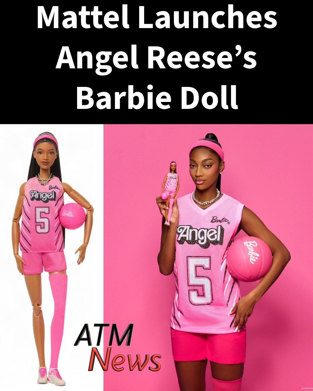 #WNBA star #AngelReese now has her own #BarbieDoll.