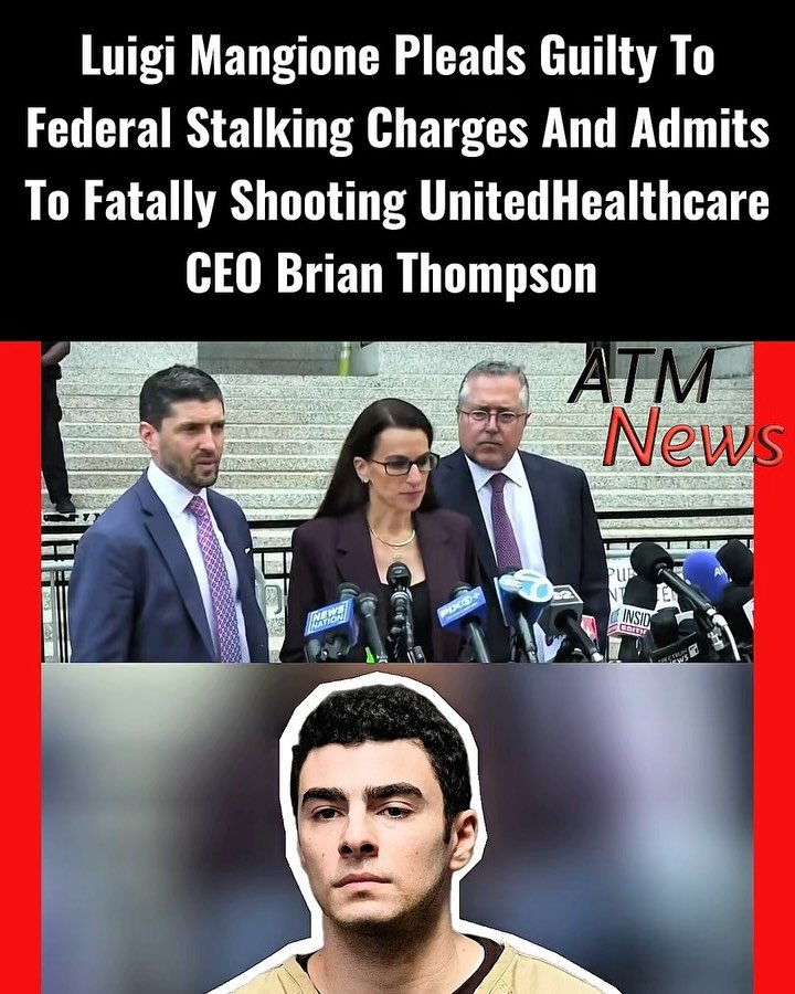 Luigi Mangione pleaded guilty to stalking #UnitedHealthcare CEO Brian Thompson and #shooting him dead outside an investors’ conference on December 4, 2024.—Thompson's wife was in court, and she reportedly shed tears as Mangione entered his #guilty plea. He is scheduled to be sentenced on December 18. When the judge asked whether he knew he could get a life sentence, Mangione reportedly replied "yes."—After the proceedings, his attorney, Karen Agnifilo, told reporters they are now asking a state court judge to dismiss the state case under New York’s double jeopardy laws. It is unclear if they will succeed.